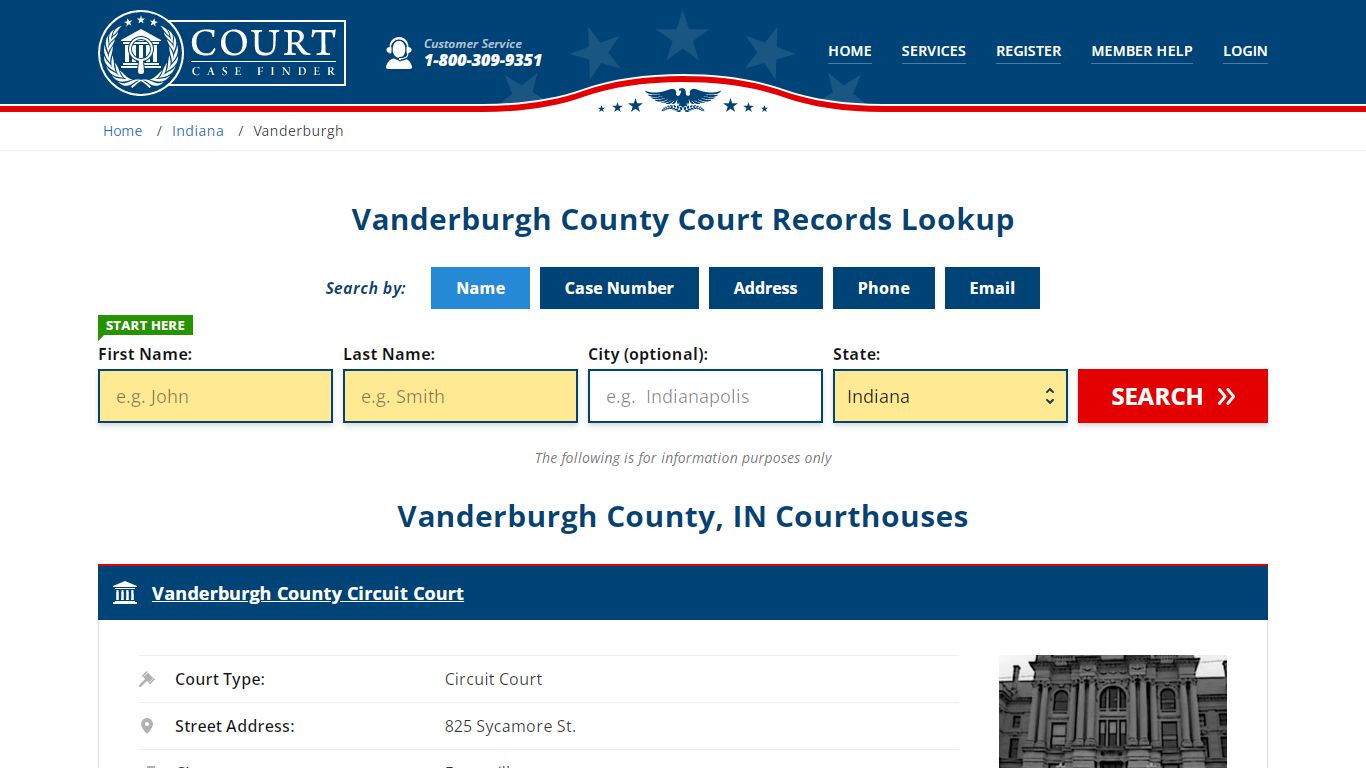Vanderburgh County Court Records | IN Case Lookup